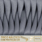 5 Cadeiras Atenas Tricô Náutico E Alumínio Com Proteção Uv Pa