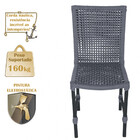 5 Cadeiras Corda Náutica Cannes Em Alumínio Com Pintura Eletr