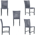 5 Cadeiras Corda Náutica Cannes Em Alumínio Com Pintura Eletr