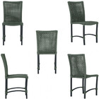 5 Cadeiras Corda Náutica Cannes Em Alumínio Com Pintura Eletr