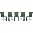 5 Cadeiras Corda Náutica Cannes Em Alumínio Com Pintura Eletr