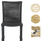 5 Cadeiras Corda Náutica Cannes Em Alumínio Com Pintura Eletr