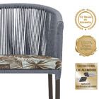 5 Cadeiras De Jantar Área Noronha Em Alumínio Com Pintura Mar