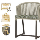 5 Cadeiras De Jantar Área Noronha Em Alumínio Com Pintura Mar