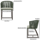 5 Cadeiras De Jantar Área Noronha Em Alumínio Com Pintura Mar