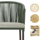 5 Cadeiras De Jantar Área Noronha Em Alumínio Com Pintura Mar