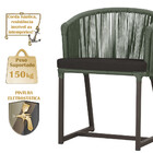 5 Cadeiras De Jantar Área Noronha Em Alumínio Com Pintura Mar