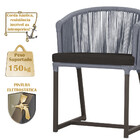 5 Cadeiras De Jantar Área Noronha Em Alumínio Com Pintura Mar