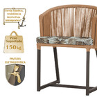 5 Cadeiras De Jantar Área Noronha Em Alumínio Com Pintura Mar