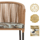 5 Cadeiras De Jantar Área Noronha Em Alumínio Com Pintura Mar