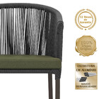 5 Cadeiras De Jantar Área Noronha Em Alumínio Com Pintura Mar