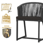 5 Cadeiras De Jantar Área Noronha Em Alumínio Com Pintura Pre