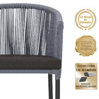 5 Cadeiras De Jantar Área Noronha Em Alumínio Com Pintura Pre