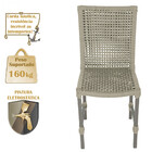 5 Cadeiras De Jantar Cannes De Alumínio Com Pintura Fendi E T