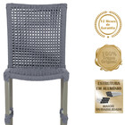 5 Cadeiras De Jantar Cannes De Alumínio Com Pintura Fendi E T