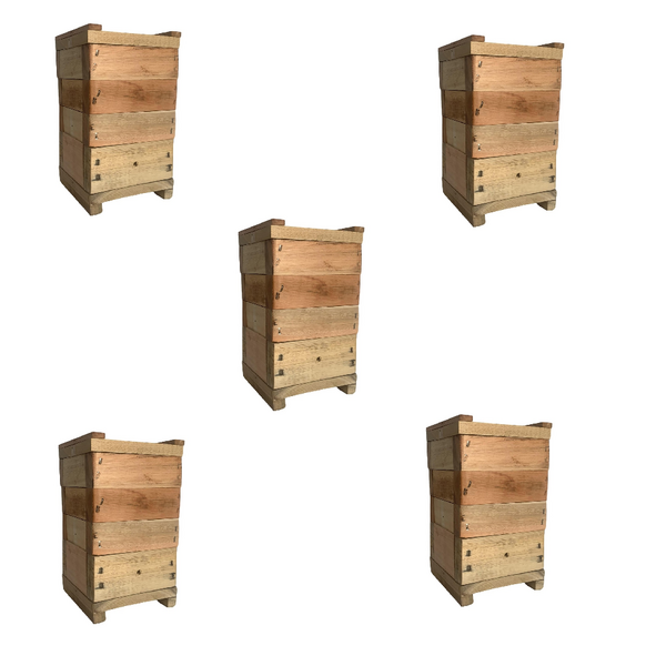 5 Caixas Para Abelha Sem Ferrão 12x12 Inpa Jataí Mirin