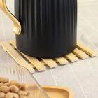 5 Descansos De Bambu Para Panela 17cm Apoio Para Travessa Lyo