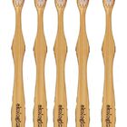 5 Escovas De Dente Ecológicas De Bambú - Branco Navajo