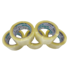 5 Fitas Adesivas 45mm X 45m Transparente - Embalagens Plástic