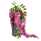 5 Galhos De Flores Artificiais Com Haste Flexível E Fácil De