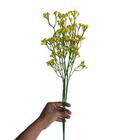 5 Galhos De Mosquitinho Amarelo Artificial Para Decoração Sof