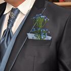 5 Galhos De Mosquitinho Azul Artificial Para Decoração Sofist