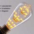 5 Lâmpada Filamento Led  St64s 3g 2300k Vintage E Retro Âmbar