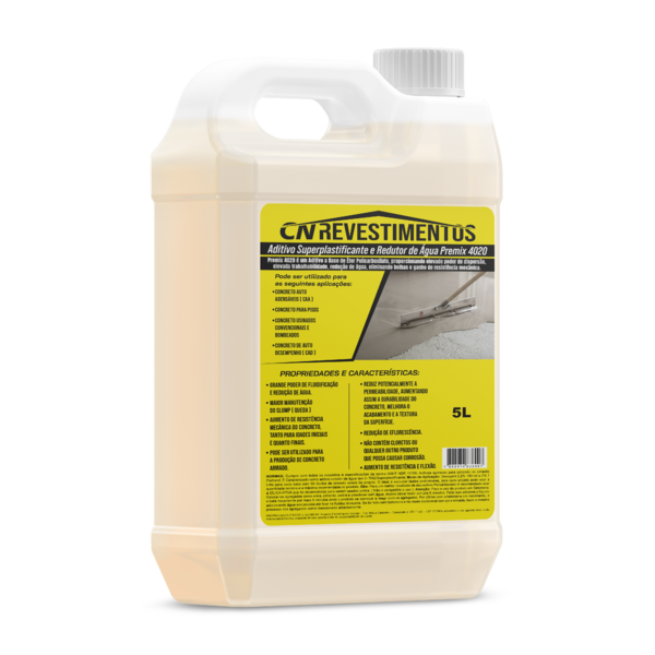 5-litros Aditivo Superplastificante Redutor De Água E Elimina