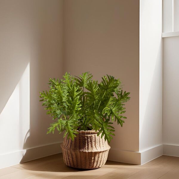 5 Mini Arbusto Artificial Xanadu 65cm Com Folhas Realistas Em