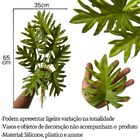 5 Mini Arbusto Artificial Xanadu 65cm Com Folhas Realistas Em