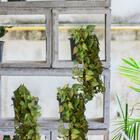 5 Pendentes De Planta Artificial Com Textura Realista (5 Galh