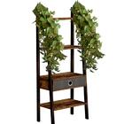 5 Pendentes De Planta Artificial Com Textura Realista (5 Galh