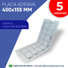 5 Placas Adesivas 450x155