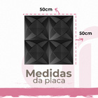 5 Placas Pvc 3d Revestimento De Parede Decorativa Mini Dakar