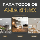 5 Plafon Painel Embutir De Led Quadrado 18w 3000k Recuado Biv