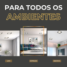 5 Plafon Painel Embutir Teto De Led 24w Quadrado Preto 4000k