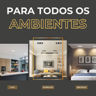 5 Spot Duplo Embutir Led Quadrado Nordecor + Lâmpadas Gu10 Pr