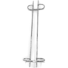 5 Suportes Organizador De Armário Porta Taças Cromado 35cm