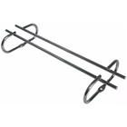 5 Suportes Organizador De Armário Porta Taças Cromado 35cm