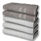 5 Toalhas Super Felpudas Grande E Grossa Algodão 80x150 Branc