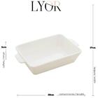 5 Travessas Com Alças Assadeiras De Porcelana Branca 1l Basic