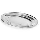 5 Travessas De Inox Pequenas 21cm Oval Rasas Restaurante Sala