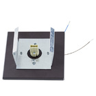 5x Arandela Box Cubo Pequena 2 Fachos Marrom Parede Muro St13