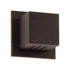 5x Arandela Box Cubo Pequena 6 Fachos MARROM + Led G9 5w Bivo