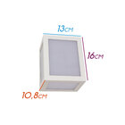 5x Arandela Quadrada Led Integrado 12w Policarbonato BRANCA S