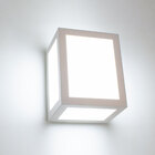 5x Arandela Quadrada Led Integrado 12w Policarbonato BRANCA S