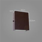 5x Arandela Slim 2 Focos Marrom Parede Muro Interna Externa S