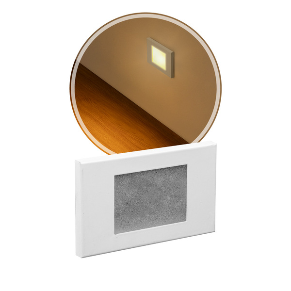 5x Balizador Embutir Parede Escada Caixa 4x2 Branco St1314