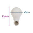 5x Lâmpada Led Bulbo A60 6w Milk Soquete E27 Bivolt St1730