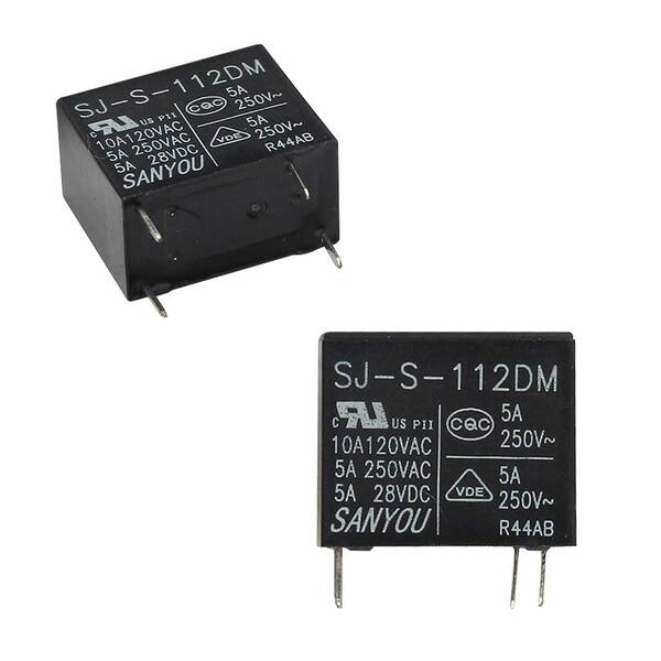 5x Relé Sj-s 112dm 4 Pinos - 28vdc / 250vac - 5a - Original